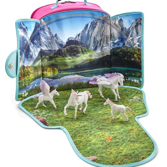 Lakeshore Pink and Blue Playset Carrying Case backpack play set with 6 figurines - Picture 16 of 16